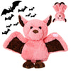 AngelGift Cuddly 11 inch Plush Bat Stuffed Animal Halloween Stuffed Animal Plush Toy Plush Animal Doll Bedtime Toys Birthday Xmas Furry Gifts