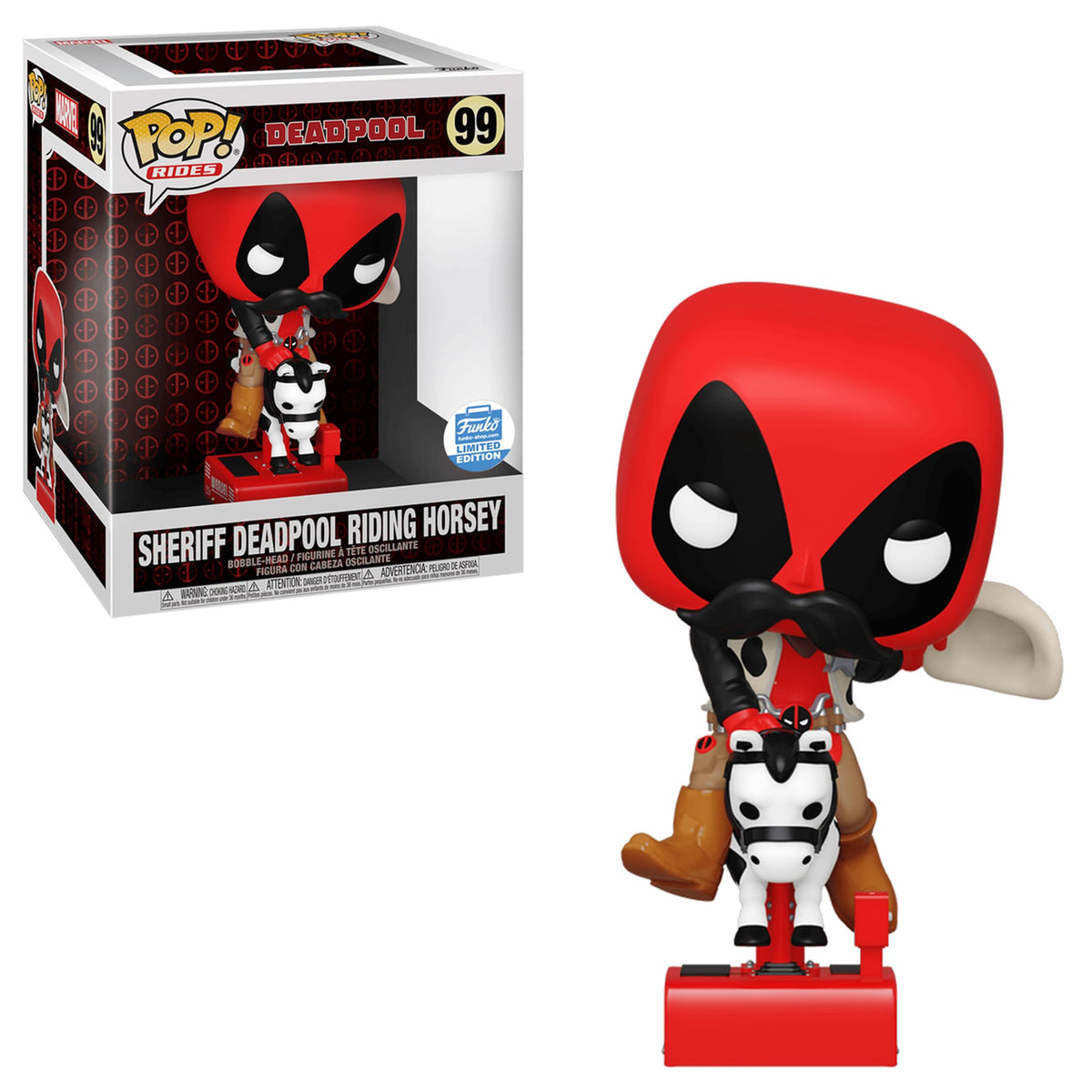 Funko Pop! Rides: Sheriff Deadpool Riding Horsey - Special Limited Edition Exclusive Vinyl Figure #99