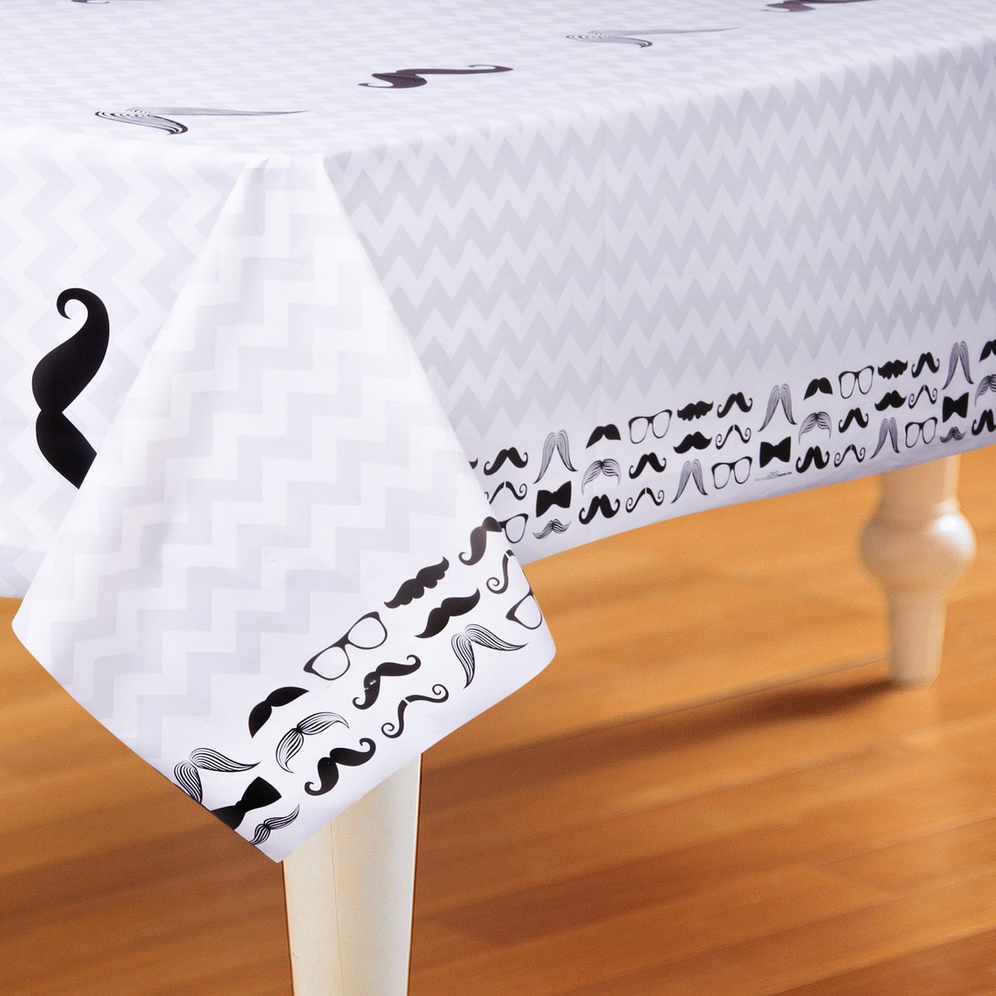 Mustache Party Supplies - Plastic Table Cover