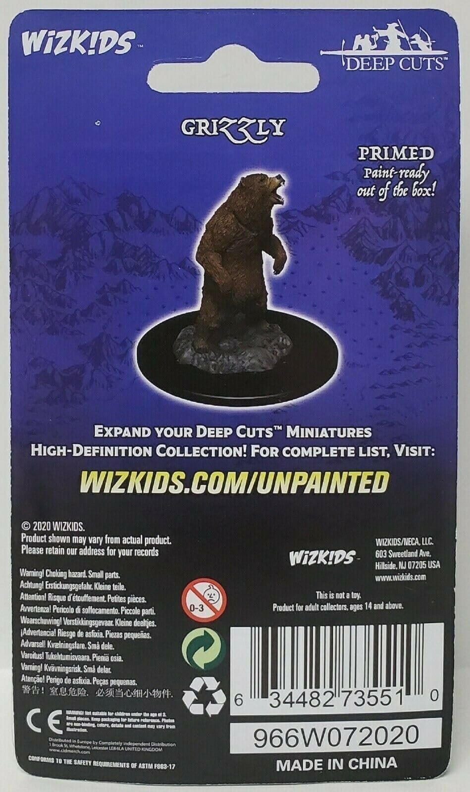 WizKids Deep Cuts Unpainted Miniatures: Grizzly (1)