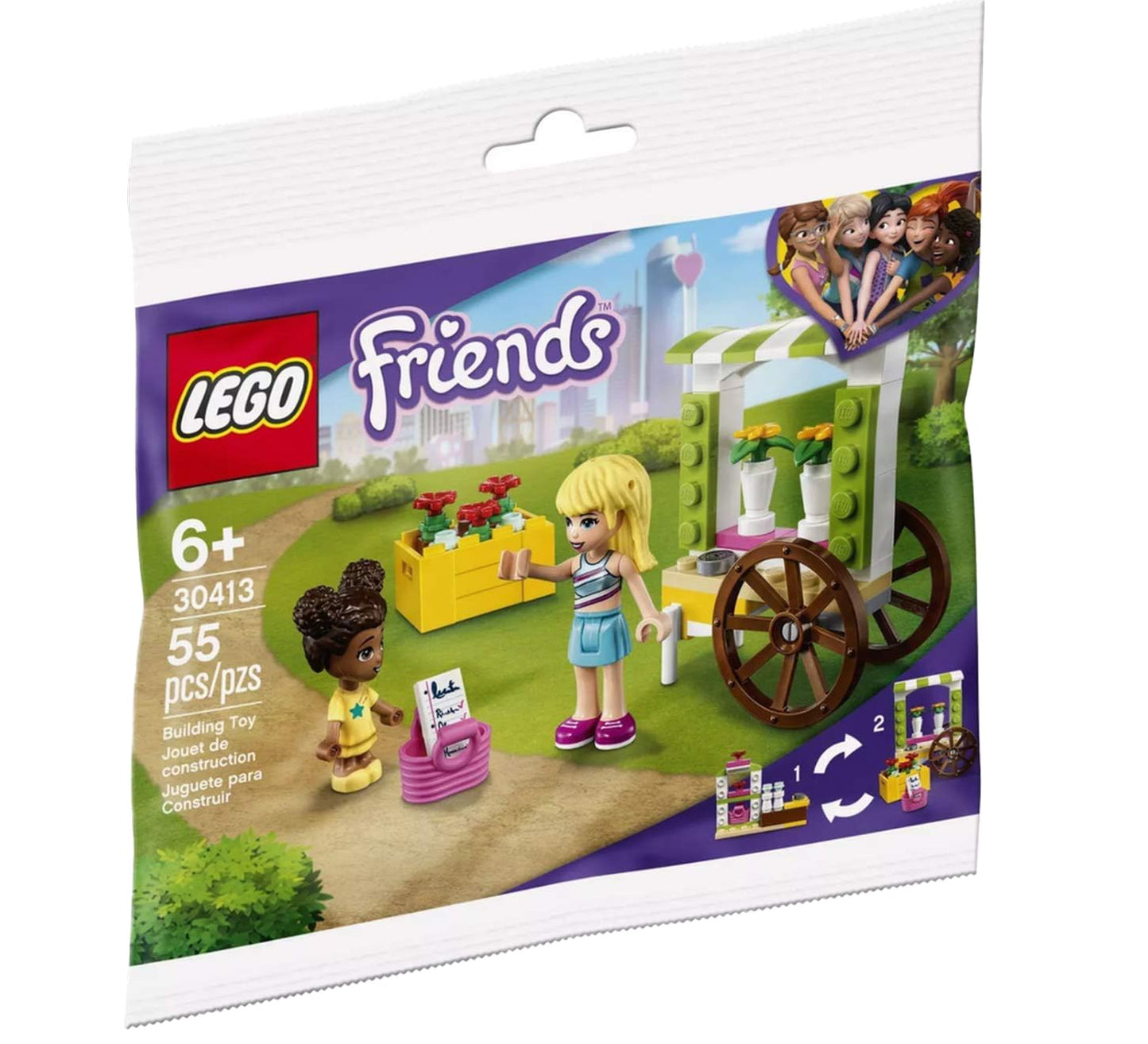 LEGO Friends Flower Cart Polybag Set 30413 (Bagged)