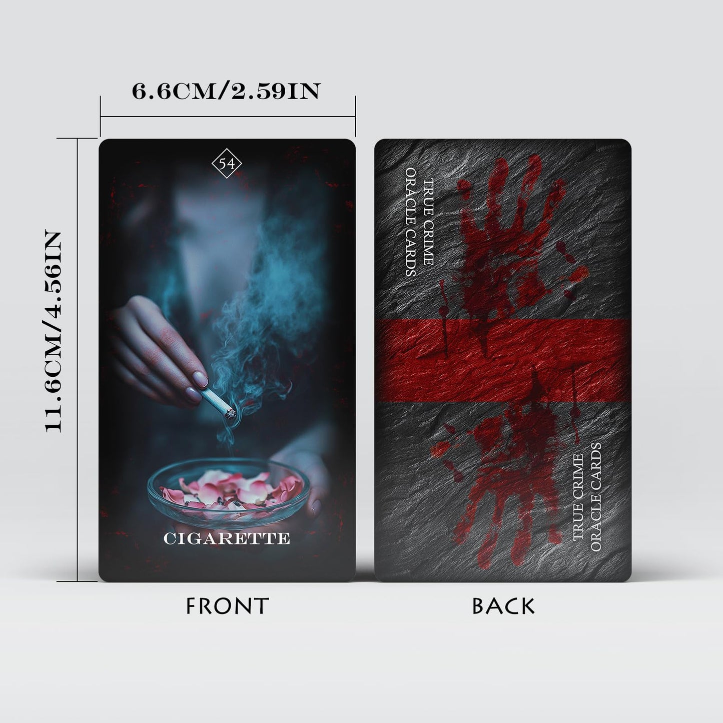 ZZBUY True Crime Oracle Cards, Conspiracy Theory Oracle Deck with Meanings on Them for Beginners Uncovering Hidden Motives, Deception & Emotional