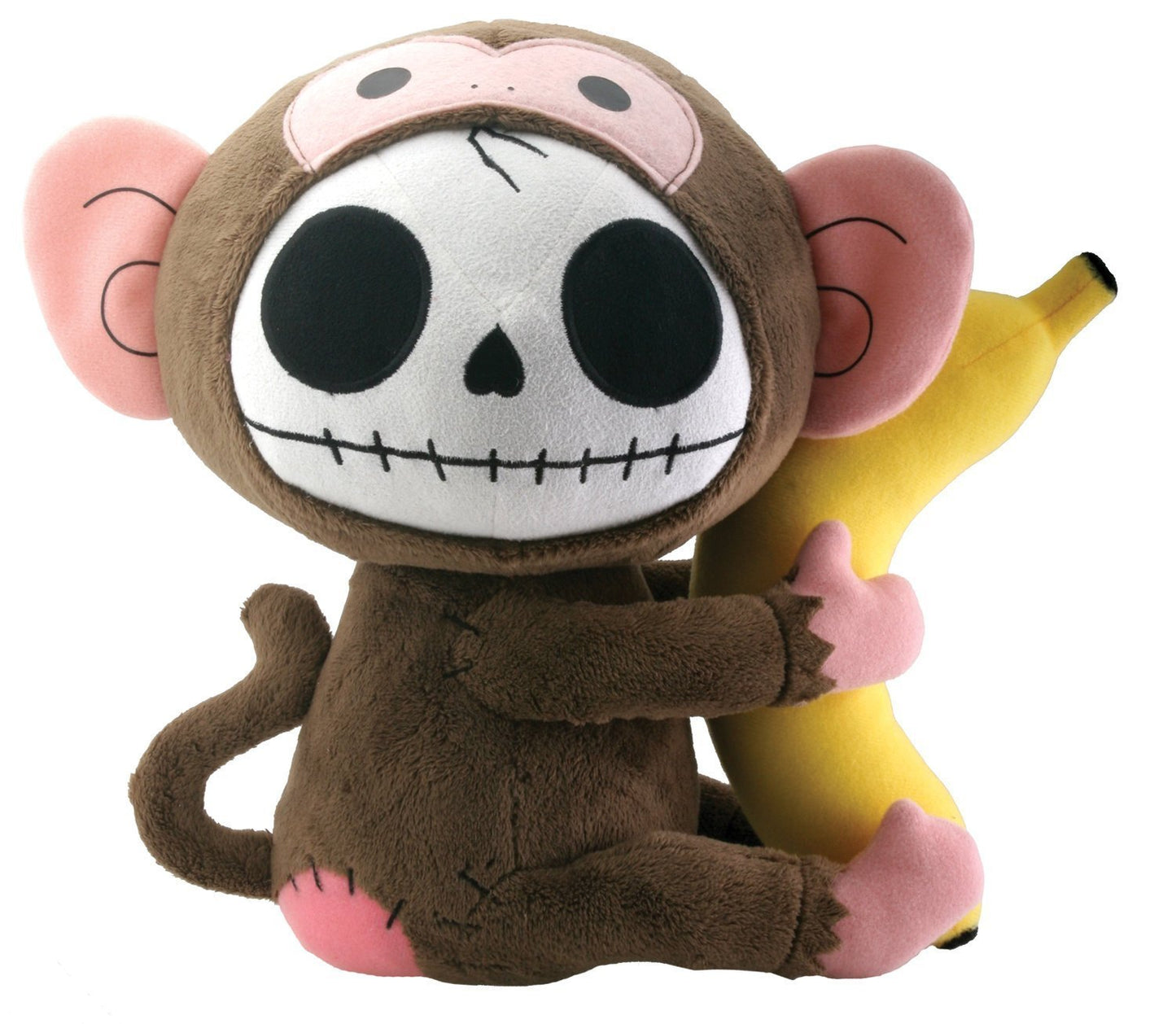SUMMIT COLLECTION Furrybones Monkey Munky Holding onto Banana Plush Doll