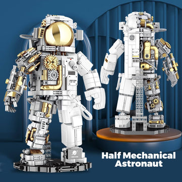 Space Astronaut Building Block for Boy 12+, STEM Toy Model Kit for Adults & Teens, LEGO-Compatible Collectible, Creative DIY Project Great Gift