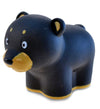 DolliBu Black Bear Bath Buddy Squirter - Floating Black Bear Rubber Bath Toy, Fun Water Squirting Bathtime Play for Toddlers Cute & Soft Wild Life