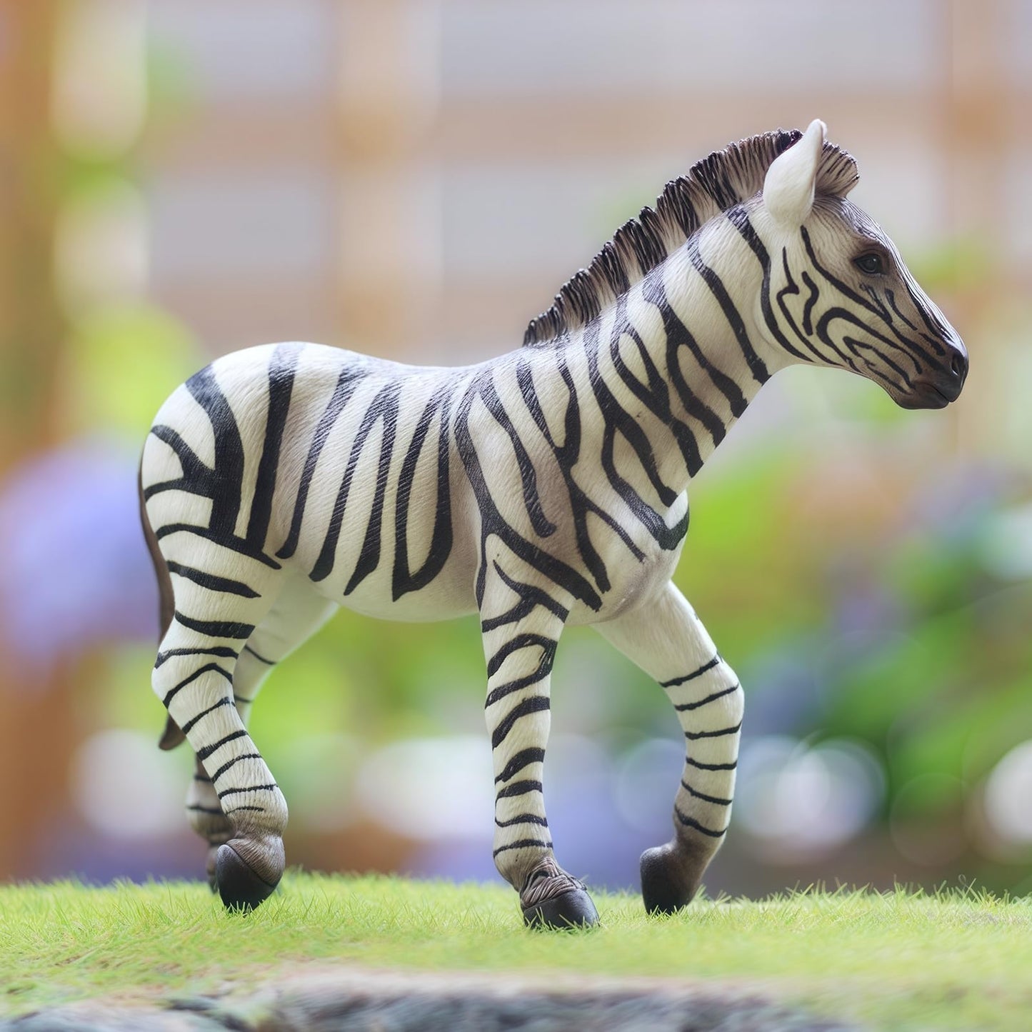 Gemini&Genius Zebra Animal Toy for Kids, Zebra Figurine, Wildlife Action Figure, Great Gift, Collection, Cake Topper, Storytelling Prop and Room Decor