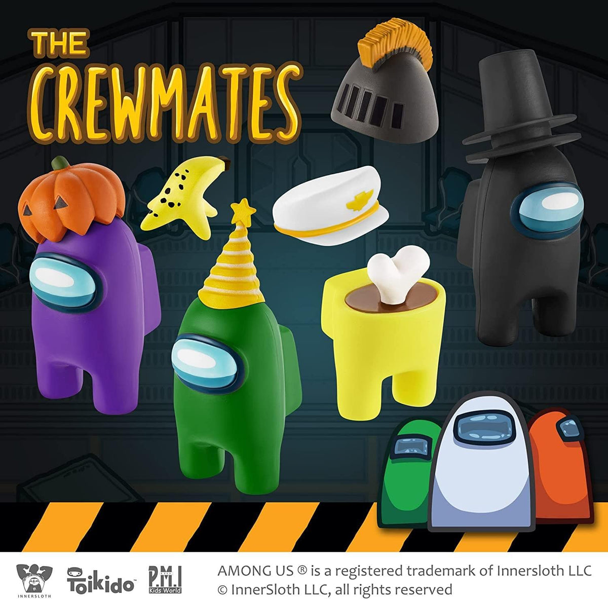 Among Us Crewmate Figures | Toys Out of 16 Collectibles in 1 Box | 8 Among Us Merch Incl. The Peeled and The Clogged | 2 Hidden Impostors | Mini Toys