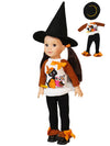 Kitty & Owl Halloween Outfit for 14-Inch Dolls | Premium Quality & Trendy Design | Dolls Clothes