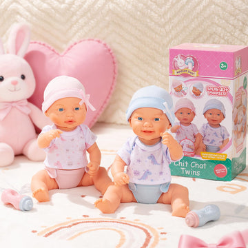 Mother Love 13 Inch Talking Interactive Twin Baby Dolls