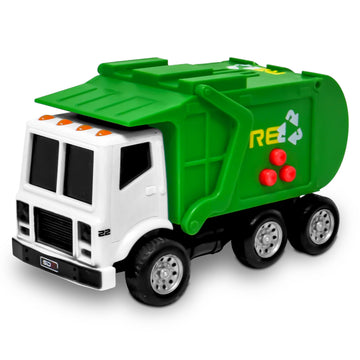 Maxx Action 3 Pack Mini Lights and Sounds Citi Vehicles - Tow Truck, School Bus and Recycle Truck