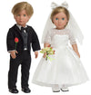 sweet dolly Doll Clothes Accesories First Communion Wedding Dress and Suit Set for American 18 inch Doll Boy and Girl