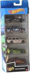 Hot Wheels Nightburnerz 5 Pack: 5 Hot Wheels Die-Cast Cars, 1:64 Scale, Car, Boys/Girls/Unisex-Children, 3+