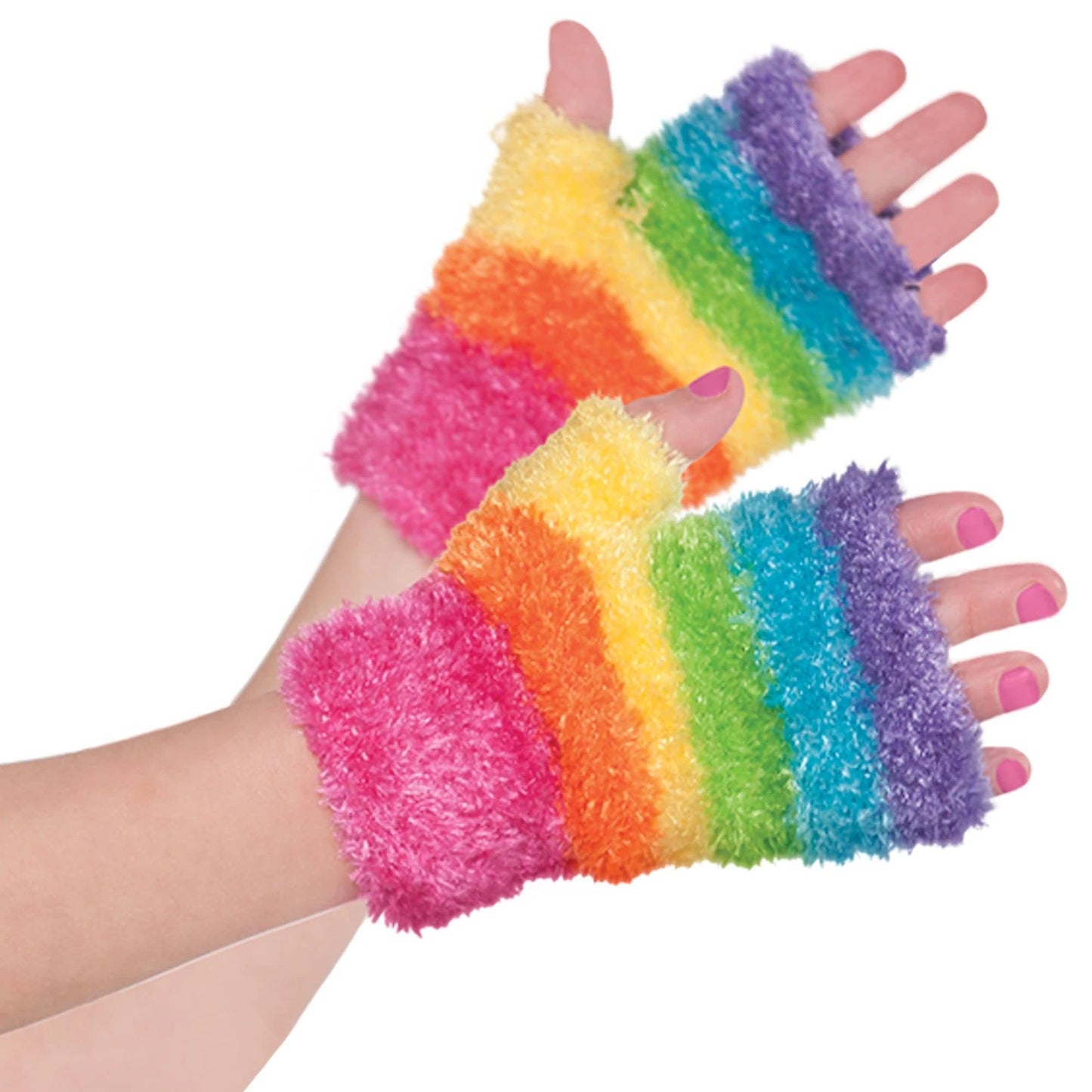 Amscan 842047 Rainbow Fairy Glovelettes, Children Standard Size, 1 Piece
