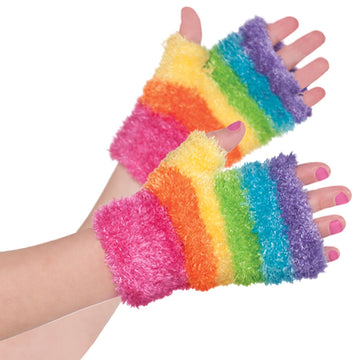 Amscan 842047 Rainbow Fairy Glovelettes, Children Standard Size, 1 Piece