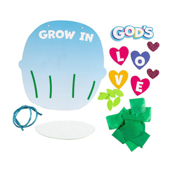 Fun Express Sunday School crafts for Kids VBS Christian Bible crafts Kit 12 Pack Religious Jesus Valentine crafts for Church Activities DIY