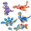 JugueteLand Magnetic Dinosaur Building Blocks, Wooden Dino Snap Blocks, STEM Take Apart Dinosaurs Playset, Montessori Fine Motor Skills Educational