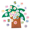 CHEFAN Tree and Numbers Props from The Childhood Favorite Book, Felt Numbers and Letters