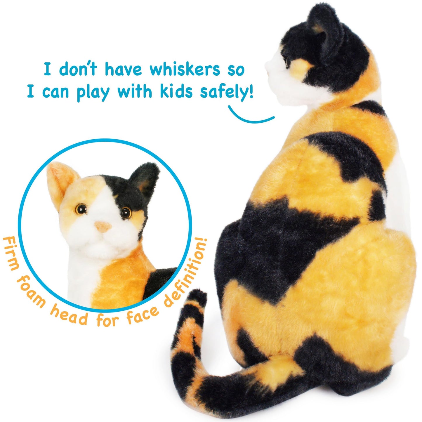 TigerHart Catalina The Calico Cat - 13 Inch Stuffed Animal Plush