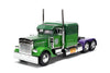 Jada Hollywood Rides 1:24 Scale Die-Cast 1992 Peterbilt 379 Big Rig Box Hulk Edition - Opening Doors, Rubber Tires, Detailed Interior - Marvel