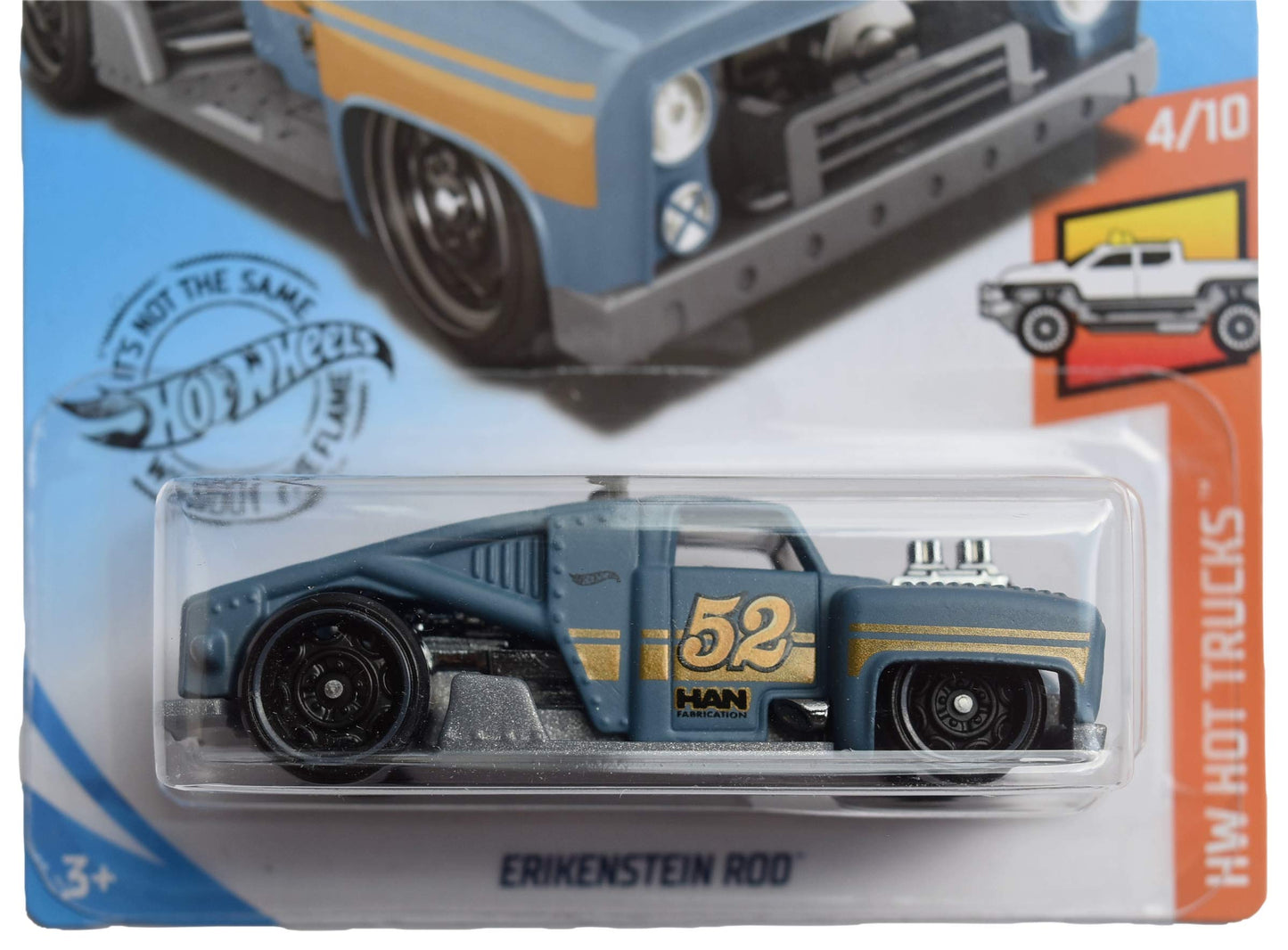 Hot Wheels Erikenstein Rod 165/250, Gray Truck, Die-Cast, 1:64 Scale, Kids (Male), Children