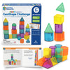 Learning Resources STEM Explorers GeoShape Challenge - 3D Geometry School Shapes, Montessor Math Manipulatives, Critical Thinking, STEM Homeschool,