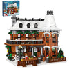 It's A Wonderful Life House Building Set with LED Light, Christmas Holiday Snow House Building Blocks Toy, Compatible with Lego Chritmas Village