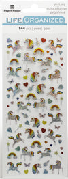 Paper House Productions STM-0013 Unicorn Micro Stickers, 3-pack