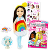 Barbie Chelsea Doll Playset for Girls - 3 Pc Bundle with Mini Chelsea Doll, Imagine Ink Mess Free Coloring Book, Stickers for Kids | Mini Barbie Doll