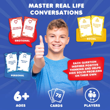 Chitchat Connect Conversation Game | Break the Ice Game for Therapy & Play | Counseling Office Must-Have | Ideal for Therapists & Parents | Build
