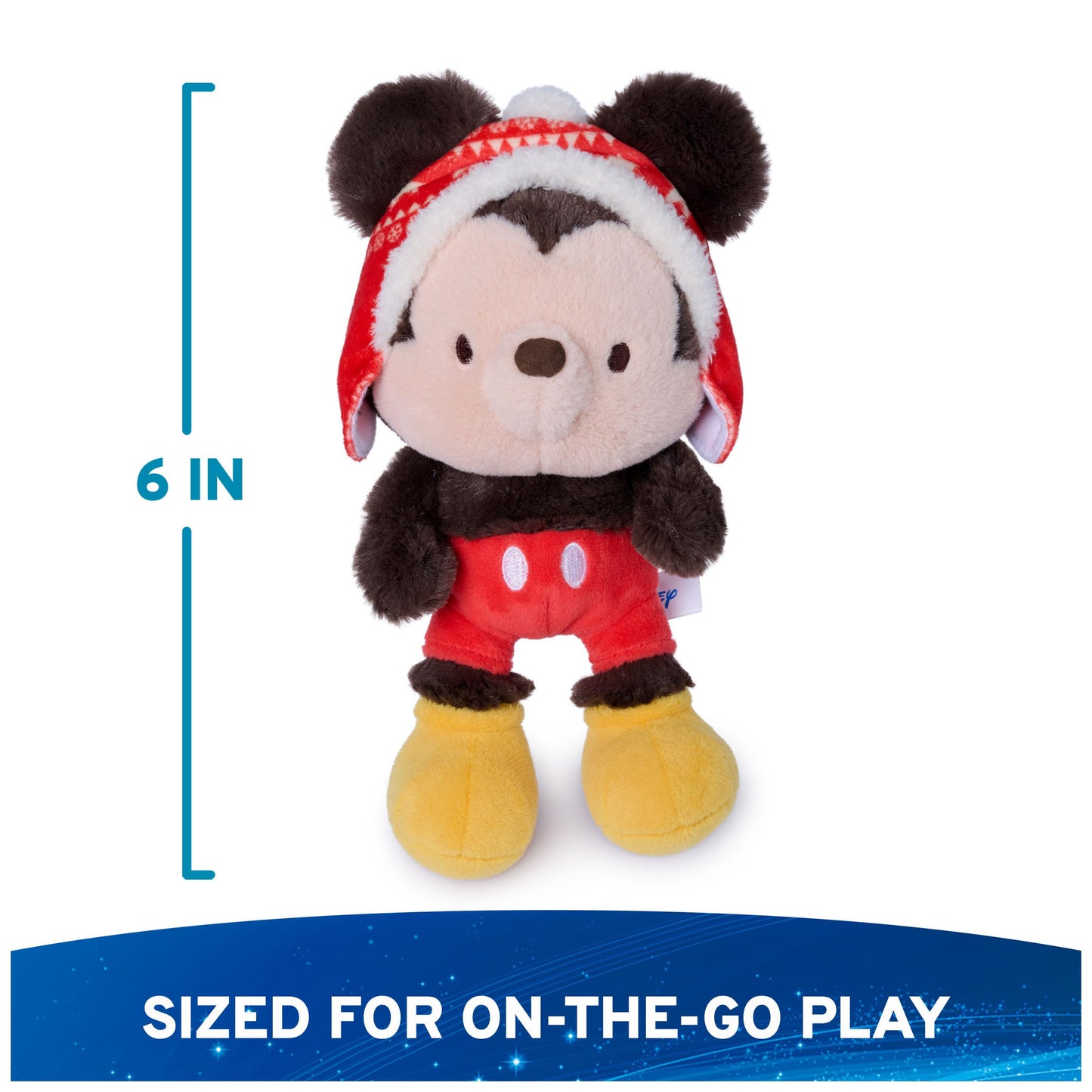 GUND Disney Mickey Mouse Kai Bear Plush with Winter Outfit for Ages 1+