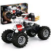 Technic Building Monster Mutt Dalmatian,2in1 Pull Back Car Toys for Off Road Stunts, DIY Building Cars Toy,Racing Action Toy for Boys and Girls Craft