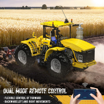 Mould King 17081 Tractor Technique Building Set, 4x4 Toy Car, Challenger Articuated Tractor Construction Vehicle Toys, DIY Engineering Model Sets