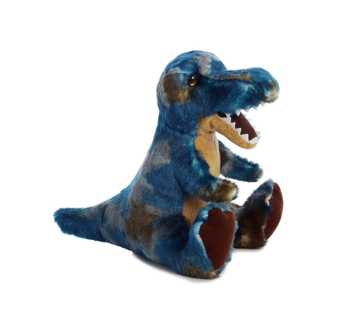 Aurora® Ferocious Dinos & Dragons T-rex Stuffed Animal - Prehistoric Fun - Cuddly Companions - Blue 7 Inches