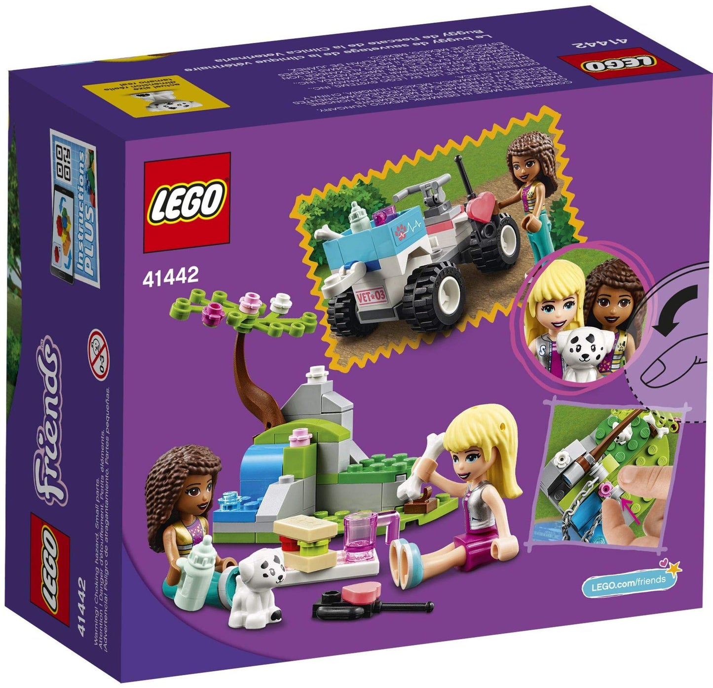 LEGO Friends Vet Clinic Rescue Buggy 41442 Building Kit; Vet Clinic Collectible Toys for Kids Aged 6+; Includes First-Aid Toy Accessories and