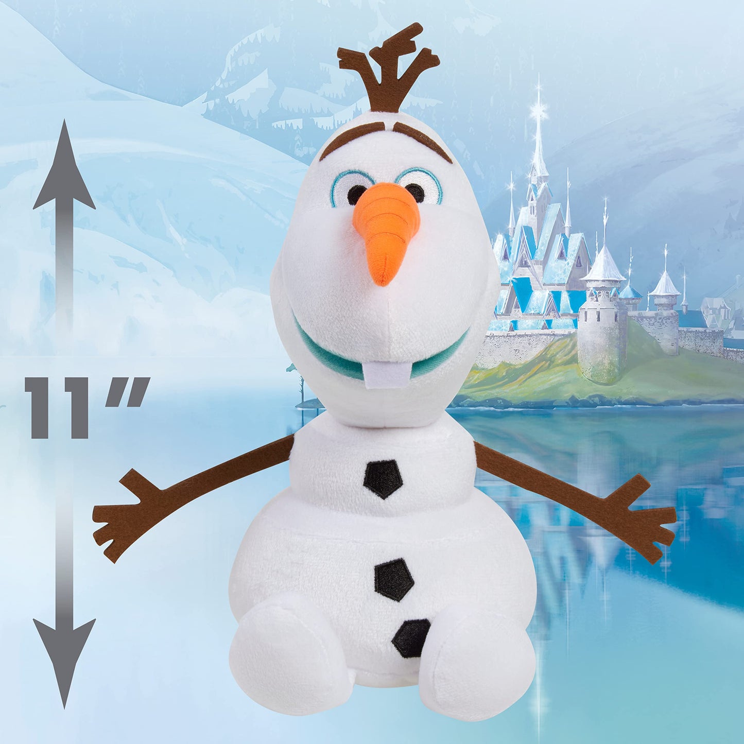 Just Play Disney Frozen 11-inch Laugh, Shimmy & Shake Olaf, Sound and Movement, Kids Toys for Ages 3 Up