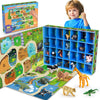 Farm Animal Toys, Animal Figures Alphabet Learning Toys for Toddlers 3-9 Matching & Sorting Montessori 26 Pcs Alphabet for 3-8 Year Old