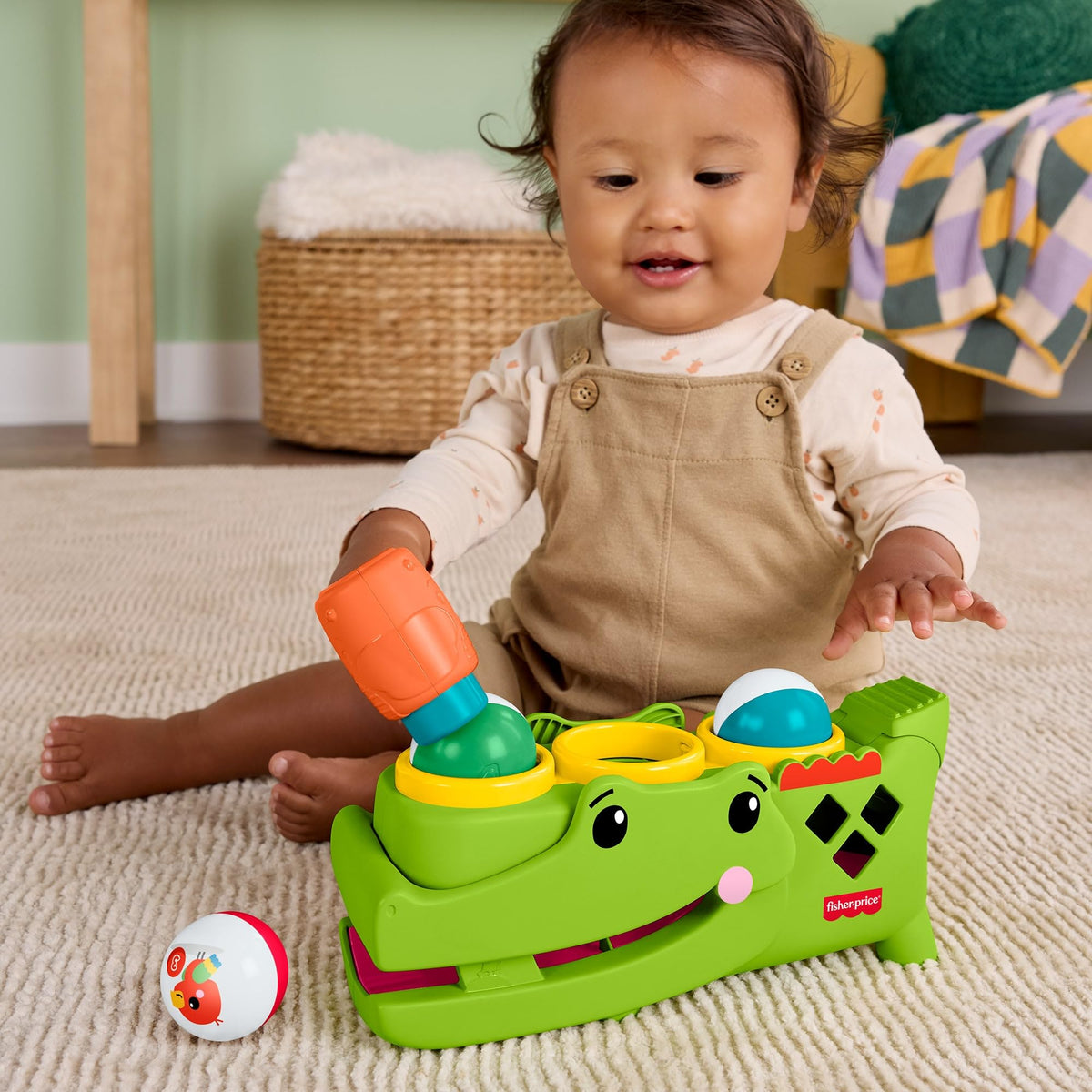 Fisher-Price Sit & Tap Rolligator, Baby Toy