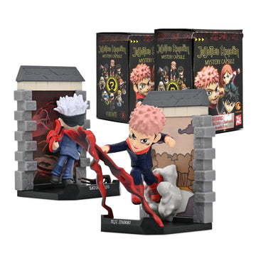 YuMe Official Jujutsu Kaisen Blind Box (2 Pack) - Collectible Figures Mystery Blind Box Includes Yuji, Gojo, Megumi, Nobara & More - Ideal Gift for