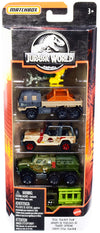 Matchbox 5 Pack Jurassic World Total Tracker Team