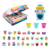 Kutie Kups Giftbox Set - 4” Exclusive Monkey Water Bottle Kutie with (30) Kups Each Featuring a Surprise Collectible Lil Kutie Micro Figure - Ages 5+