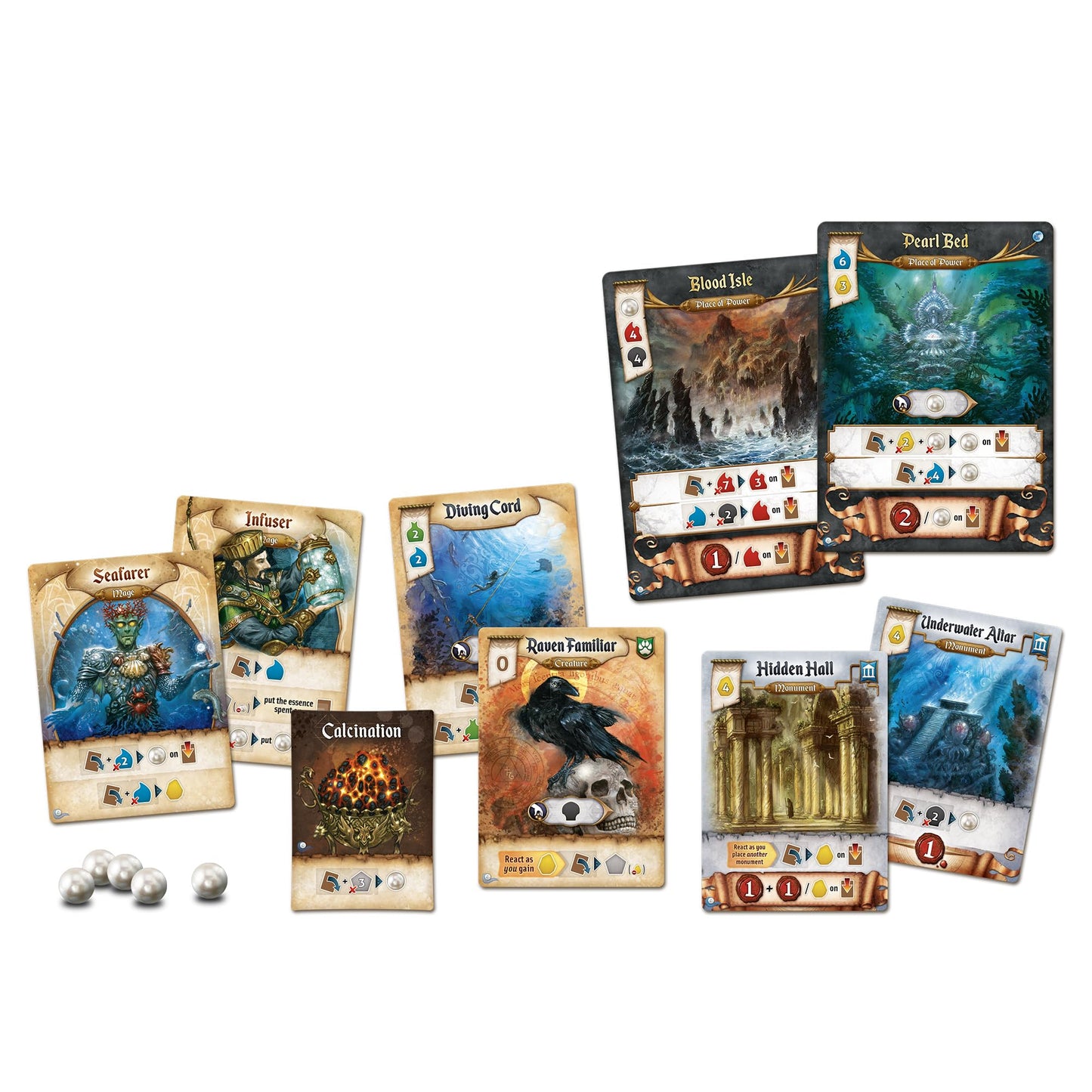 Res Arcana Perlae Imperii Board Game EXPANSION - Unleash the Power of Pearls! Fantasy Adventure, Strategy Game for Kids & Adults, Ages 14+, 2-5