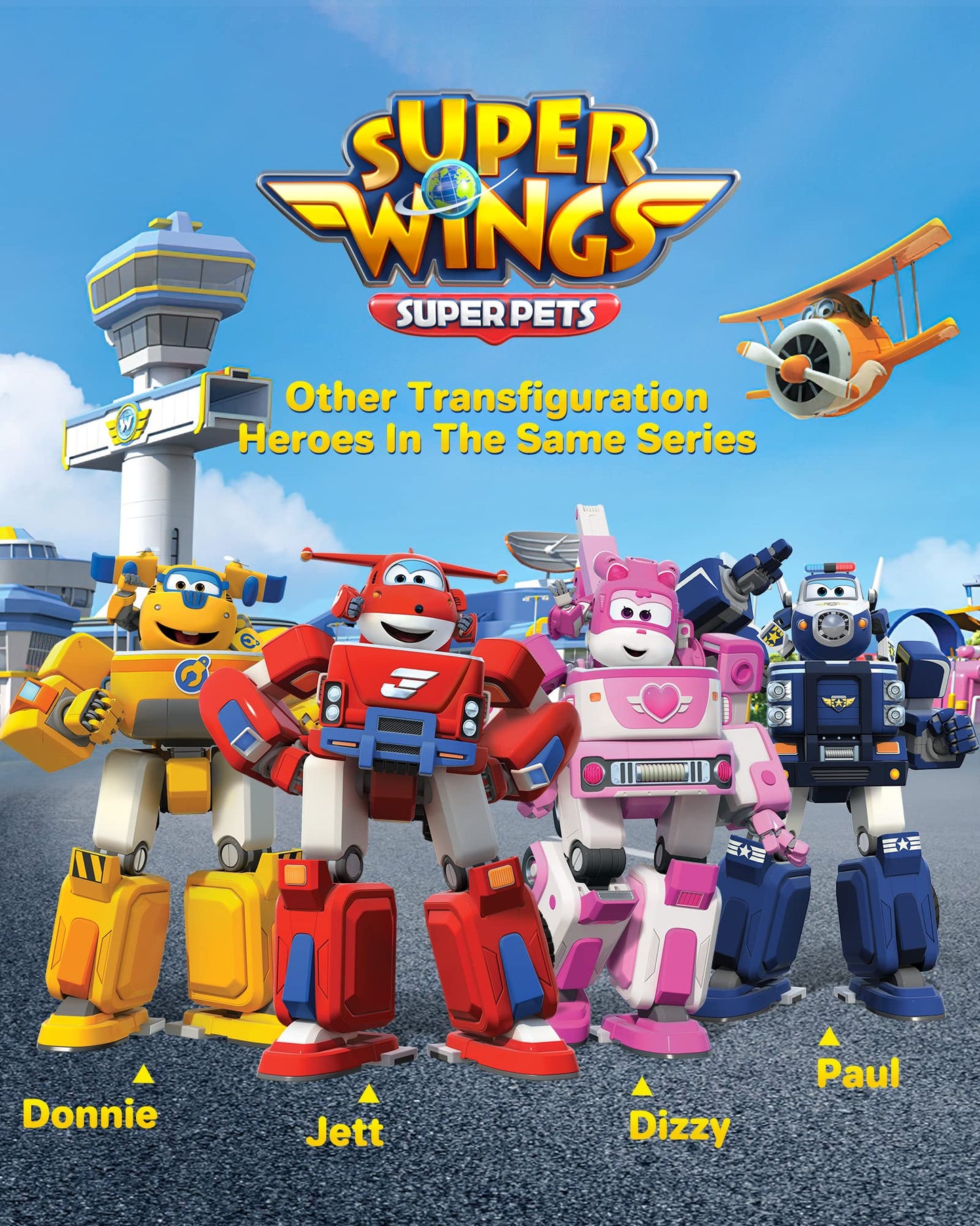 Super Wings - Transforming Vehicle Jett (For Use With 2 Figures)