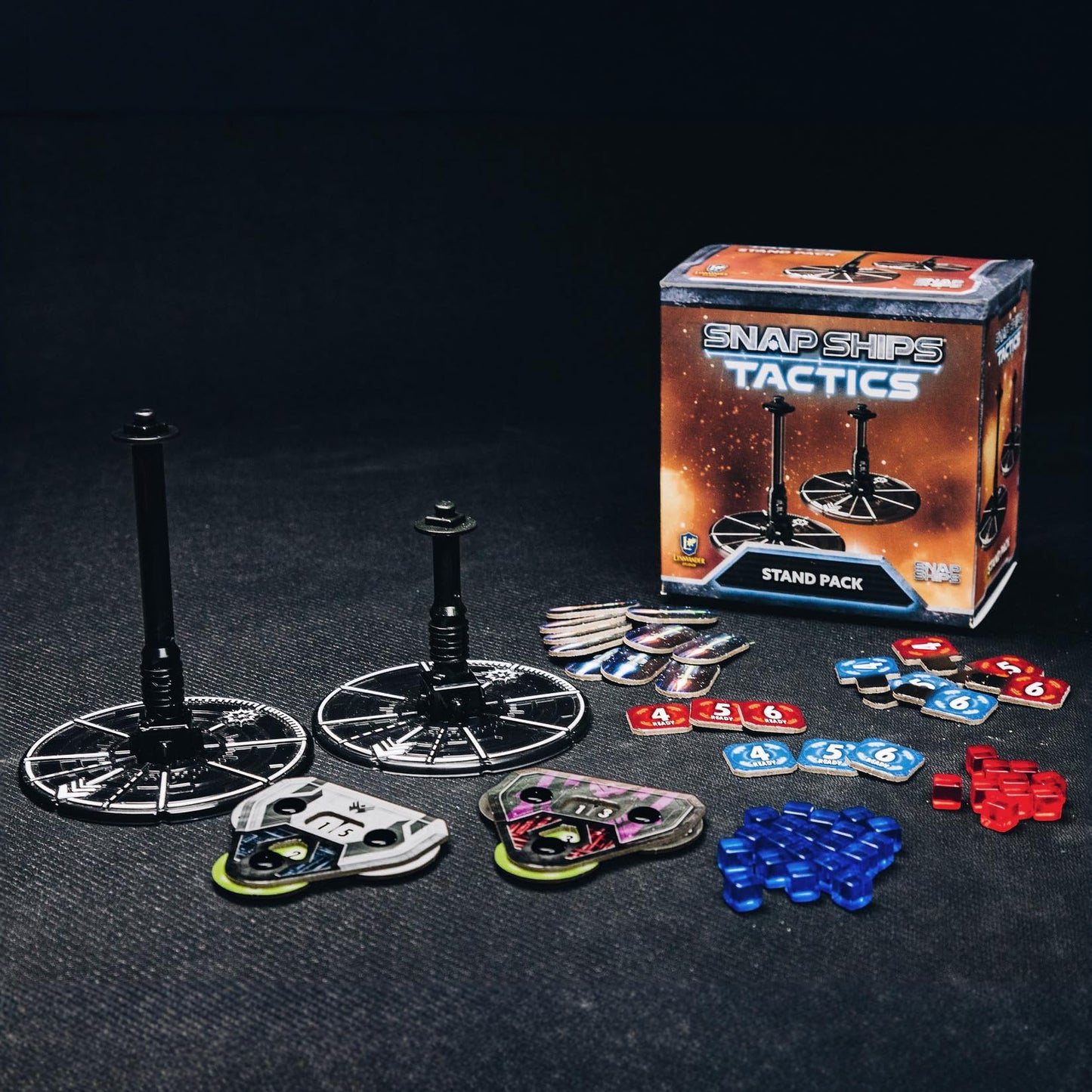 SNAP SHIPS Stand Pack, Accessory for The Tactics Constructible Miniatures Game