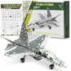 MALUVRIAN Erector Set Fighter Jet for Boys - Girls | Metal Model Airplane Kit for Adults Teens and Advanced Kids | Stem Toy | Educational