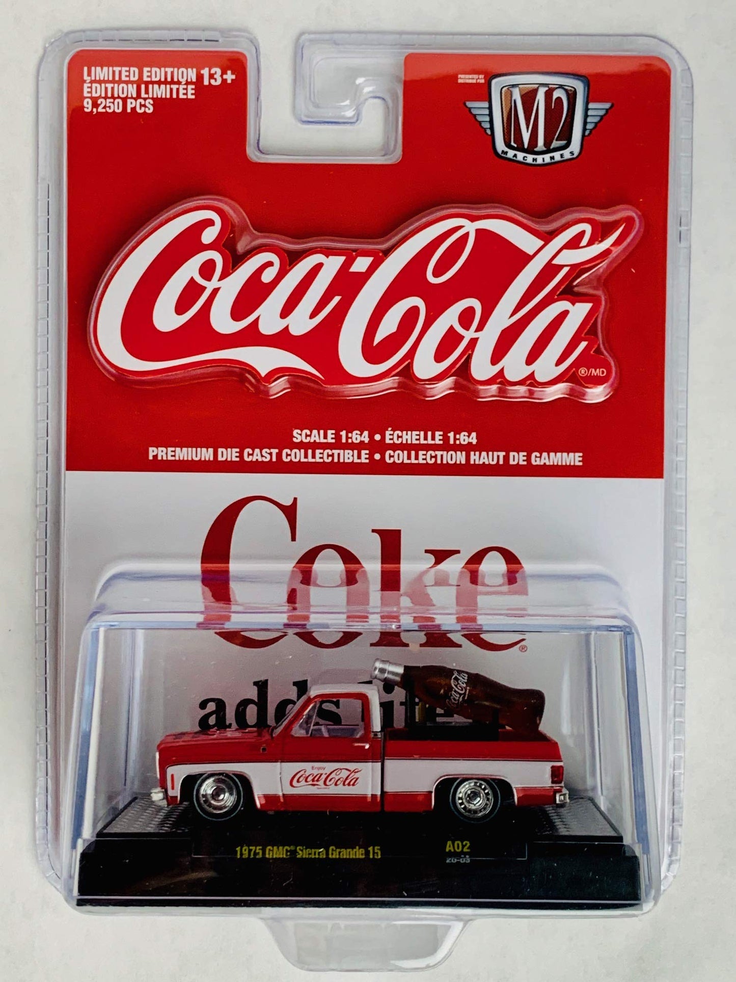 M2 Machines Coca-Cola 1:64 Scale 1975 GMC Sierra Grande 15 Model Truck