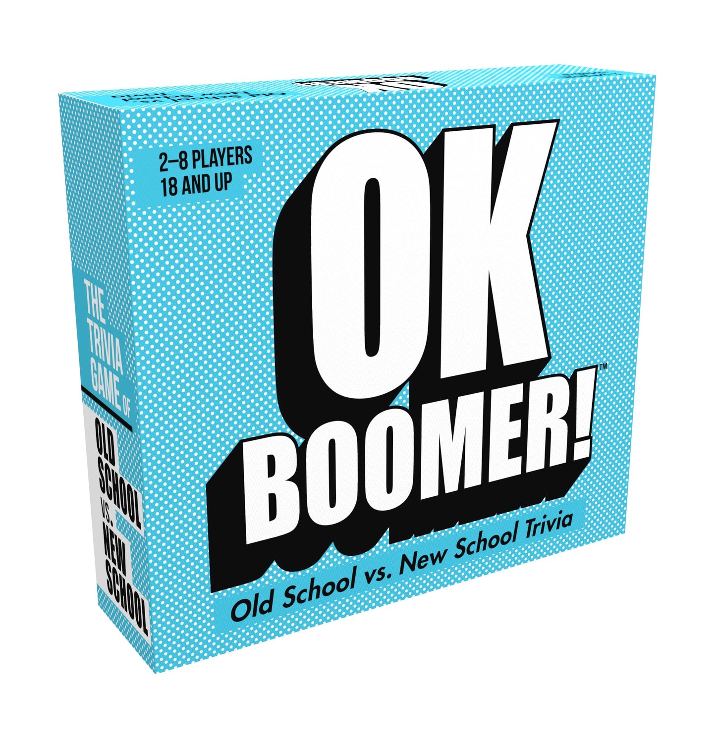 Games Adults Play OK Boomer - The Old School vs. New School Trivia Game, Blue Sky, Includes 220 Cards