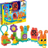 MEGA BLOKS Fisher-Price Toddler Building Blocks Toy Set, Move ‘n Groove Caterpillar Train with 24 Pieces, Ages 1+ Years