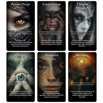 ZZBUY Evil Eye Oracle Cards, 60 Oracle Deck with Meanings on Them for Beginner Insight and Discovery, Haters Exposed, Eyewitness Exposed (Green)