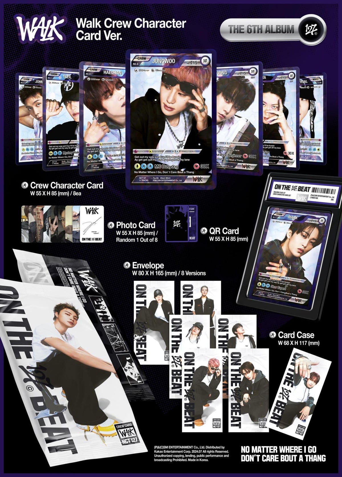 Genie Music NCT-127 - Vol.6 Walk - Walk Crew Character Card version, L700001450