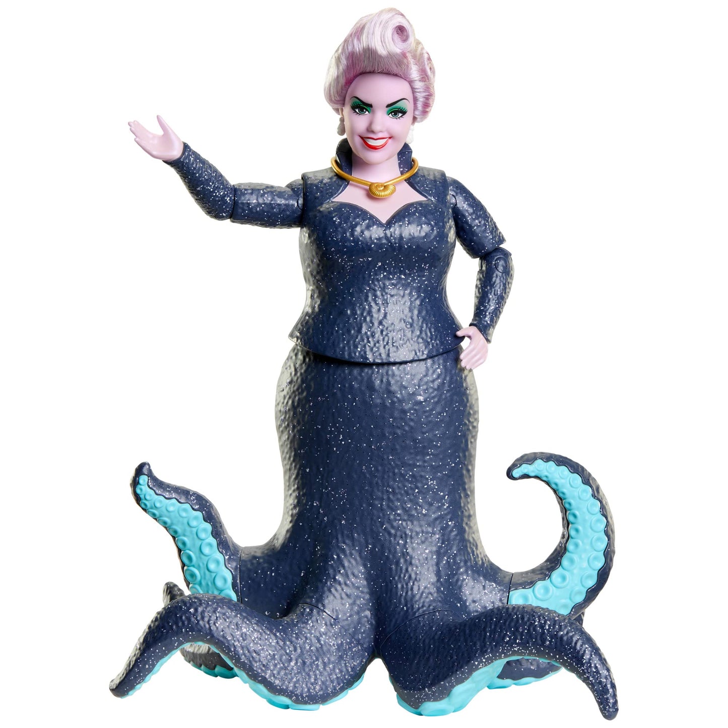 Mattel Disney Toys, Collectible Set of 3 Fashion Dolls with Ariel, King Triton & Ursula in Signature Outfits, Inspired by The Little Mermaid